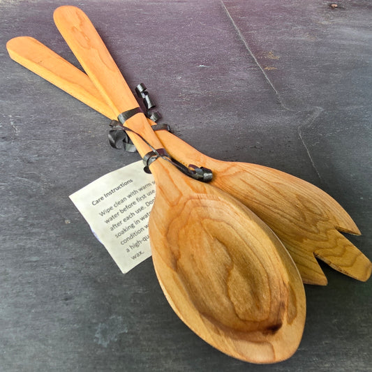 Wooden Salad Tongs