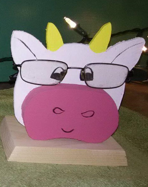 Cow Eyeglass Holder