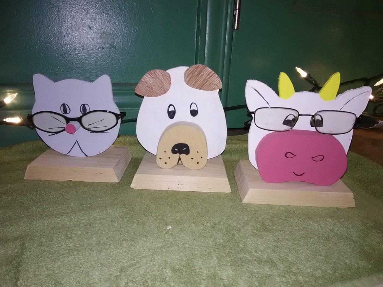 Cow Eyeglass Holder